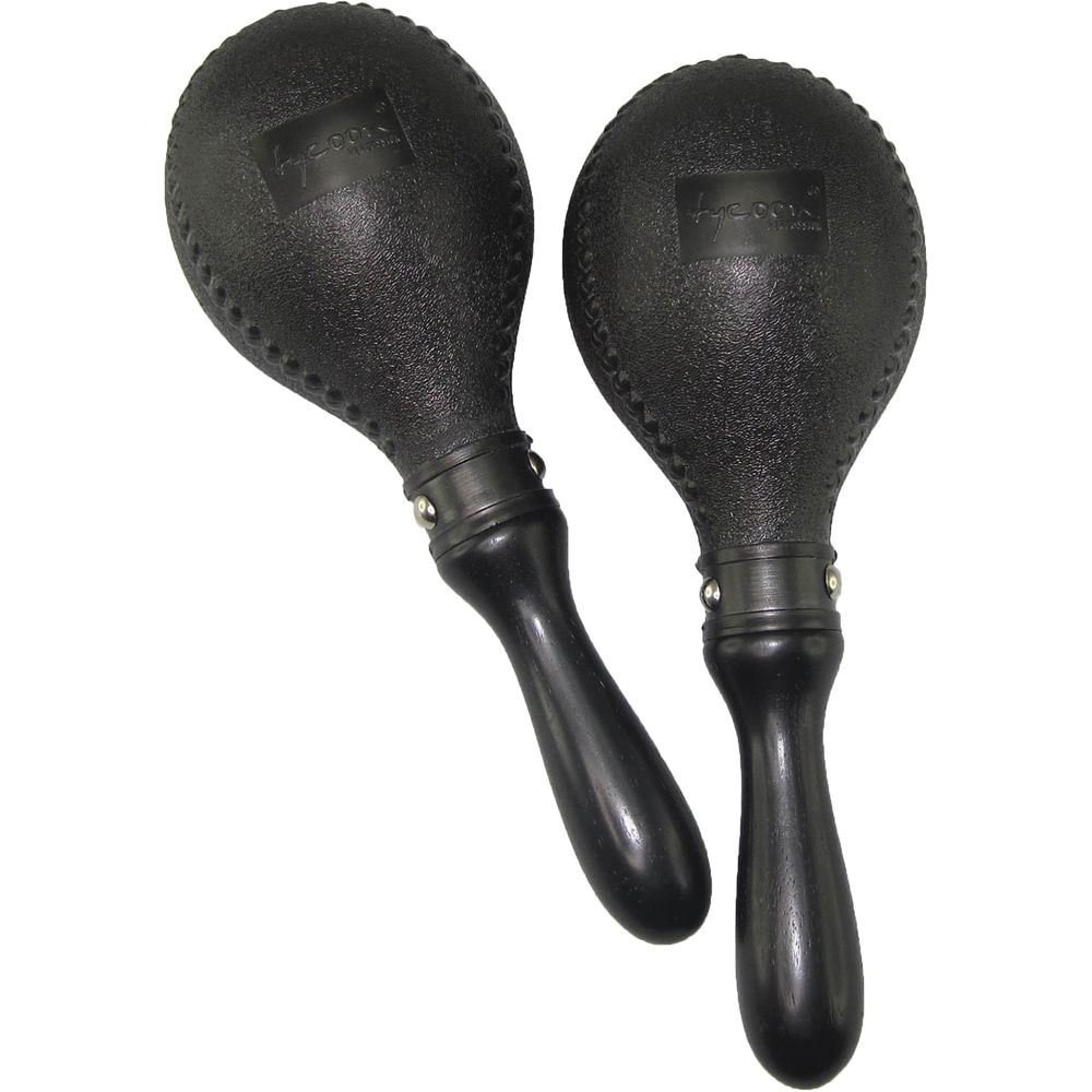 Maracas in plastica - Testa e impugnatura nere