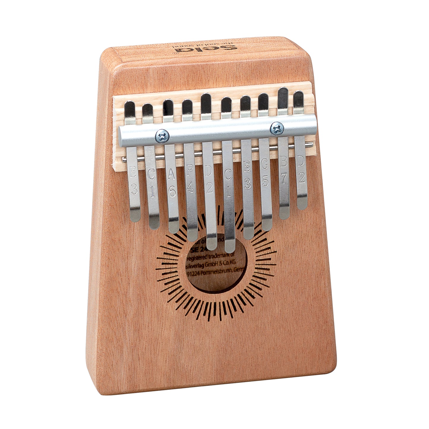 Kalimba Mahogany 10 note - Do (C) maggiore - Natural