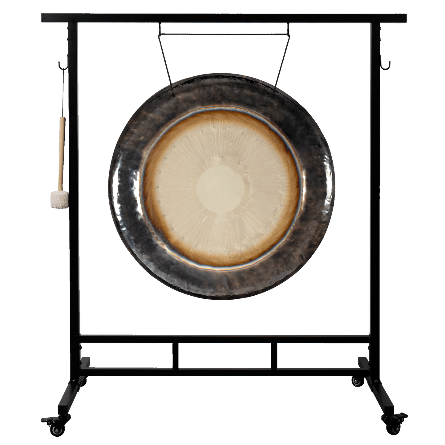 Stand quadrato per Gong da 36" a 44" - con ruote - nero