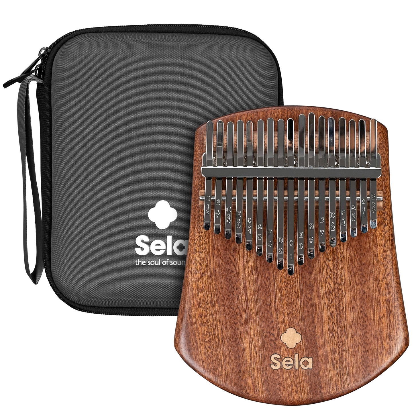 Kalimba Sapele Massello 17 note - Do (C) maggiore
