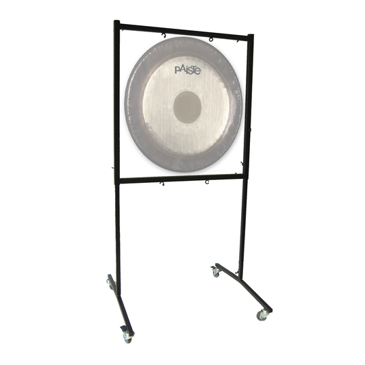 Supporto a terra quadrato con ruote per 2 gongs 28"/30"