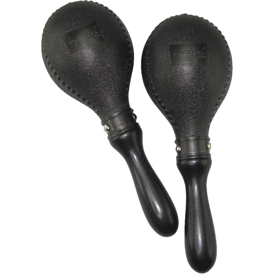 Maracas in plastica - Testa e impugnatura nere