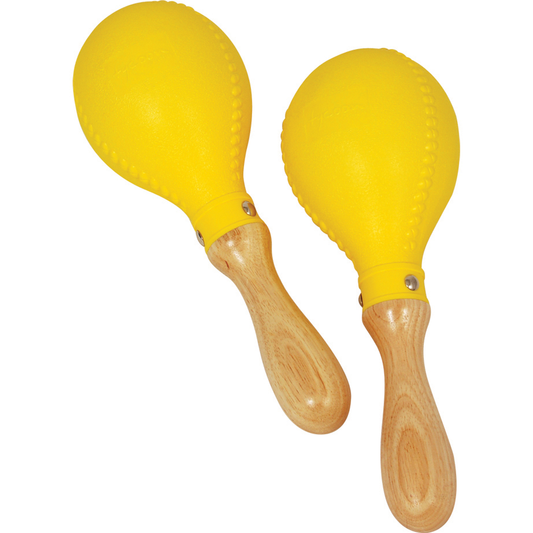 Maracas in plastica - Testa gialla