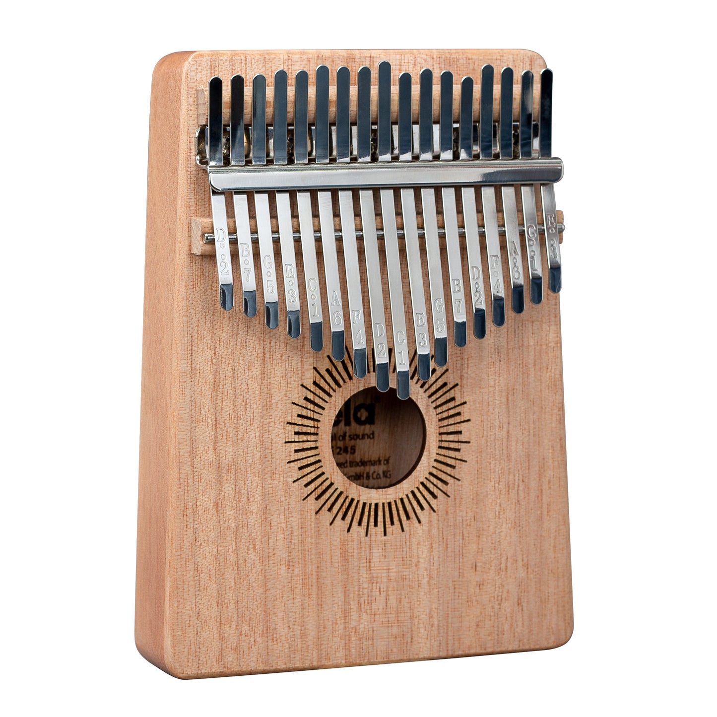Kalimba Mahogany 17 note - Do (C) maggiore - Natural