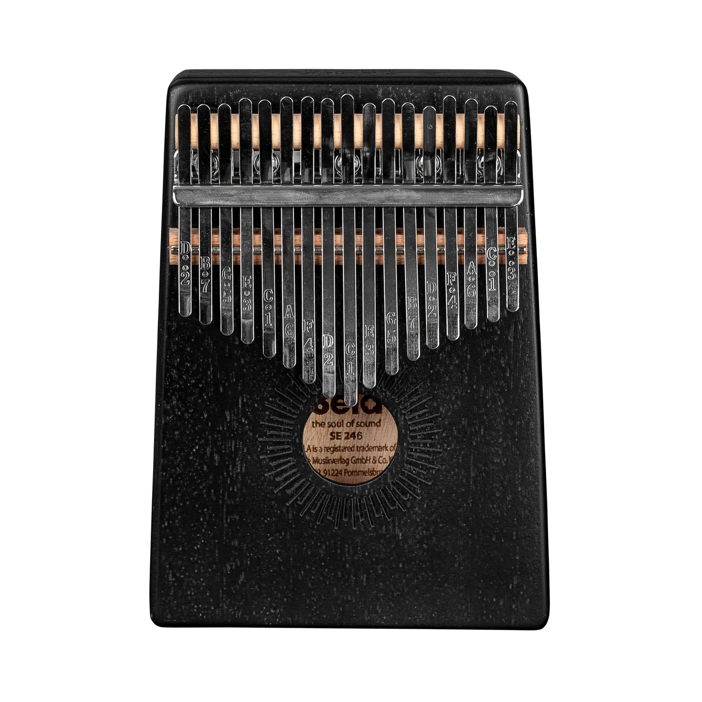 Kalimba Mahogany 17 note - Do (C) maggiore - Nero