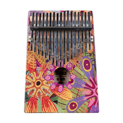 Kalimba Art Series 17 note - Do (C) maggiore - Flower Power