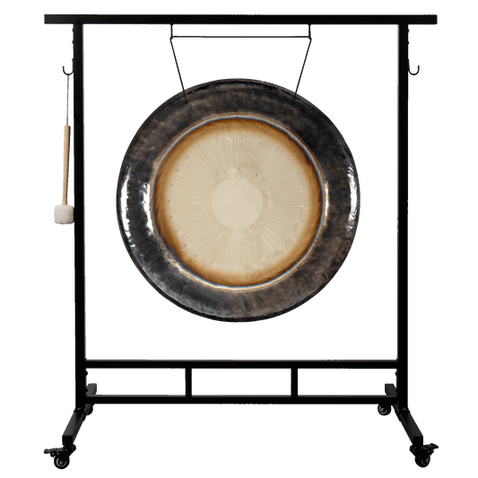 Stand quadrato per Gong da 36" a 44" - con ruote - nero